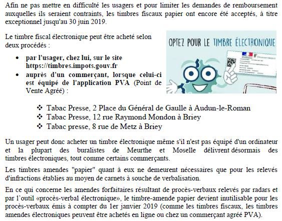 Le Timbre Fiscal Electronique Informations Pratiques